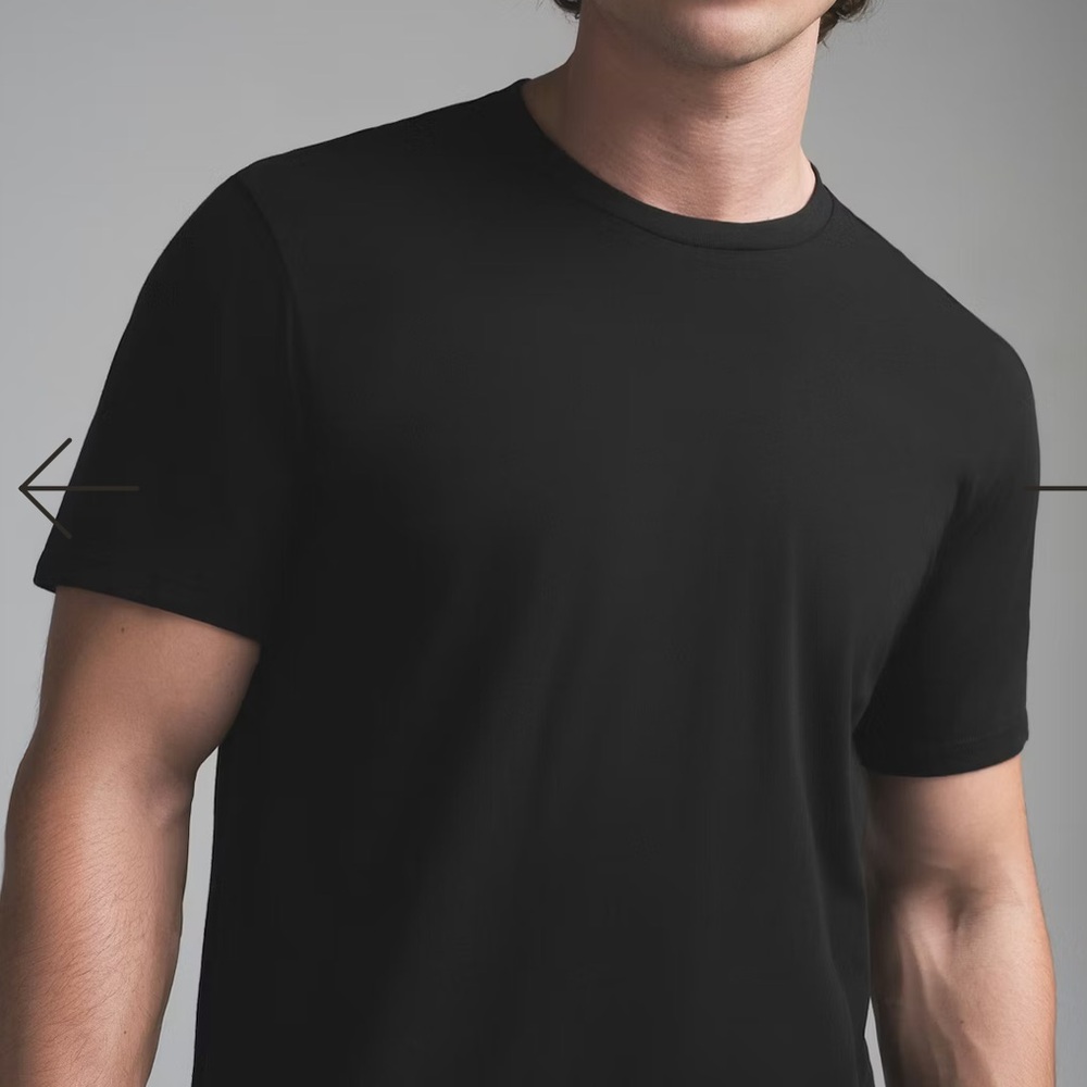 SKIMS Men’s Natural Short Sleeve T Shirt Onyx Medium NWT